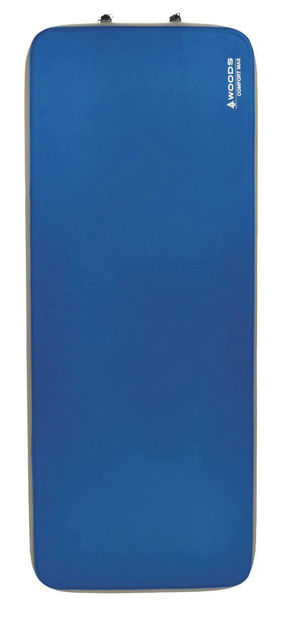 Woods Comfort Max Single Self-Inflating Camping Sleeping Pad/Air Mat w/ Storage Bag, 4-In