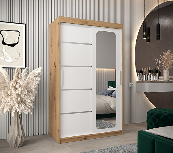 Armoire Promo V2 a portes coulissantes H. 200 x L. 120 x P. 62 2 portes