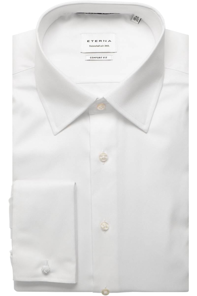 ETERNA Cover Shirt Comfort Fit Hemd weiss, Einfarbig