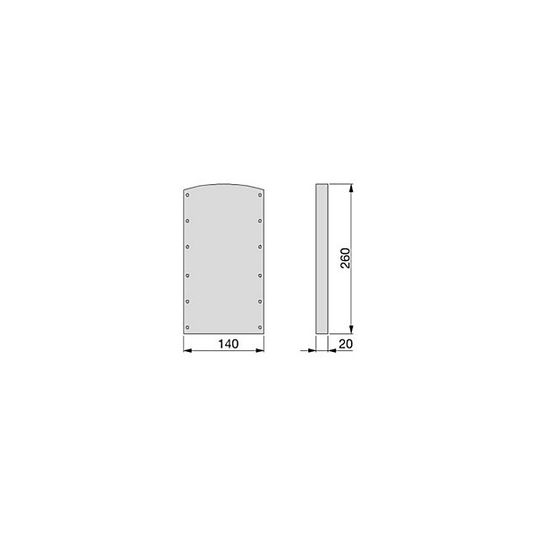 Emuca Jeu de Hang Side Hanging Bracket Set for Penderie escamotable for Hang Wardrobe, Plastique, Noir