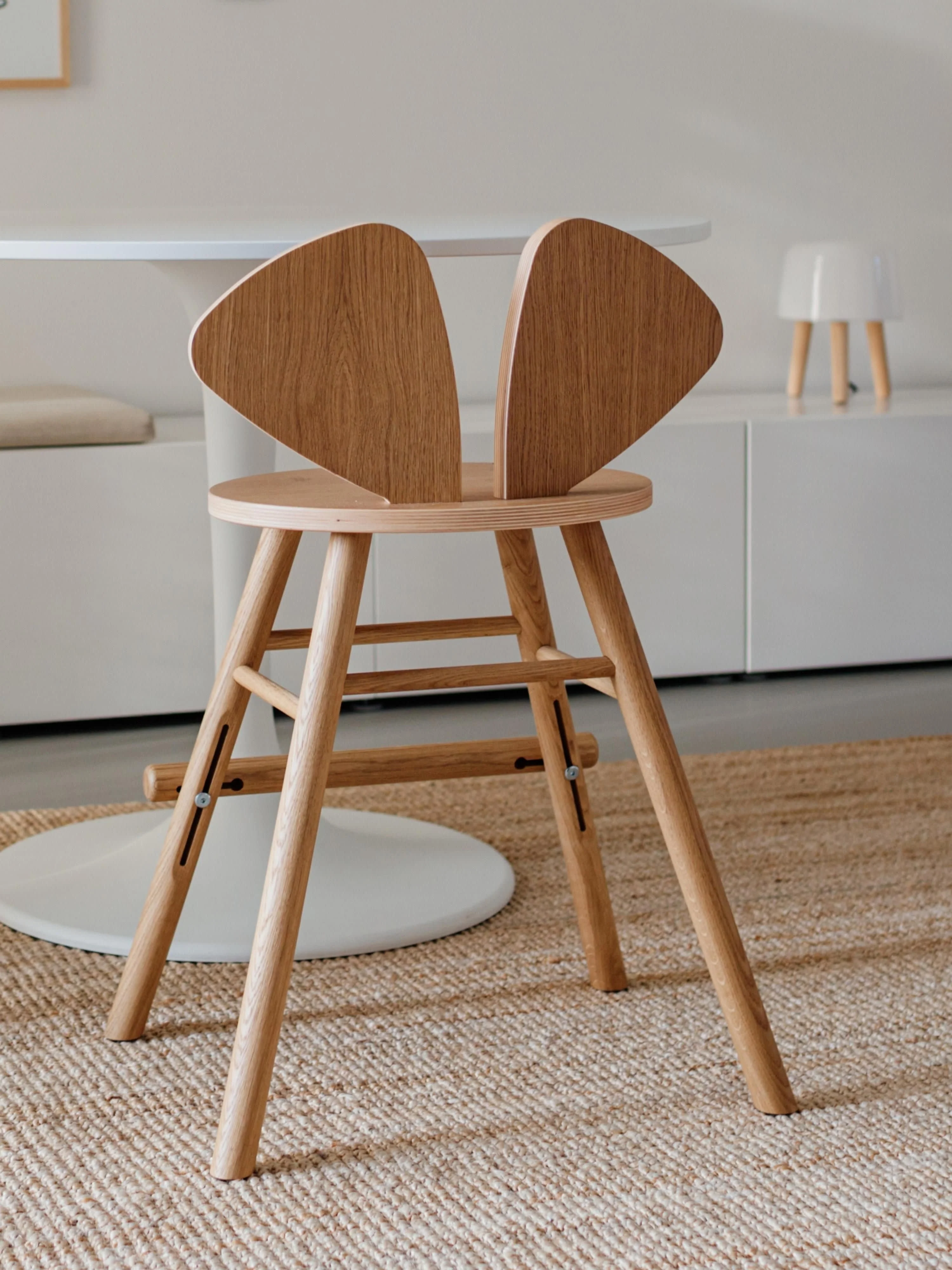 Kinder-Hochstuhl Mouse Junior aus Eichenholz
