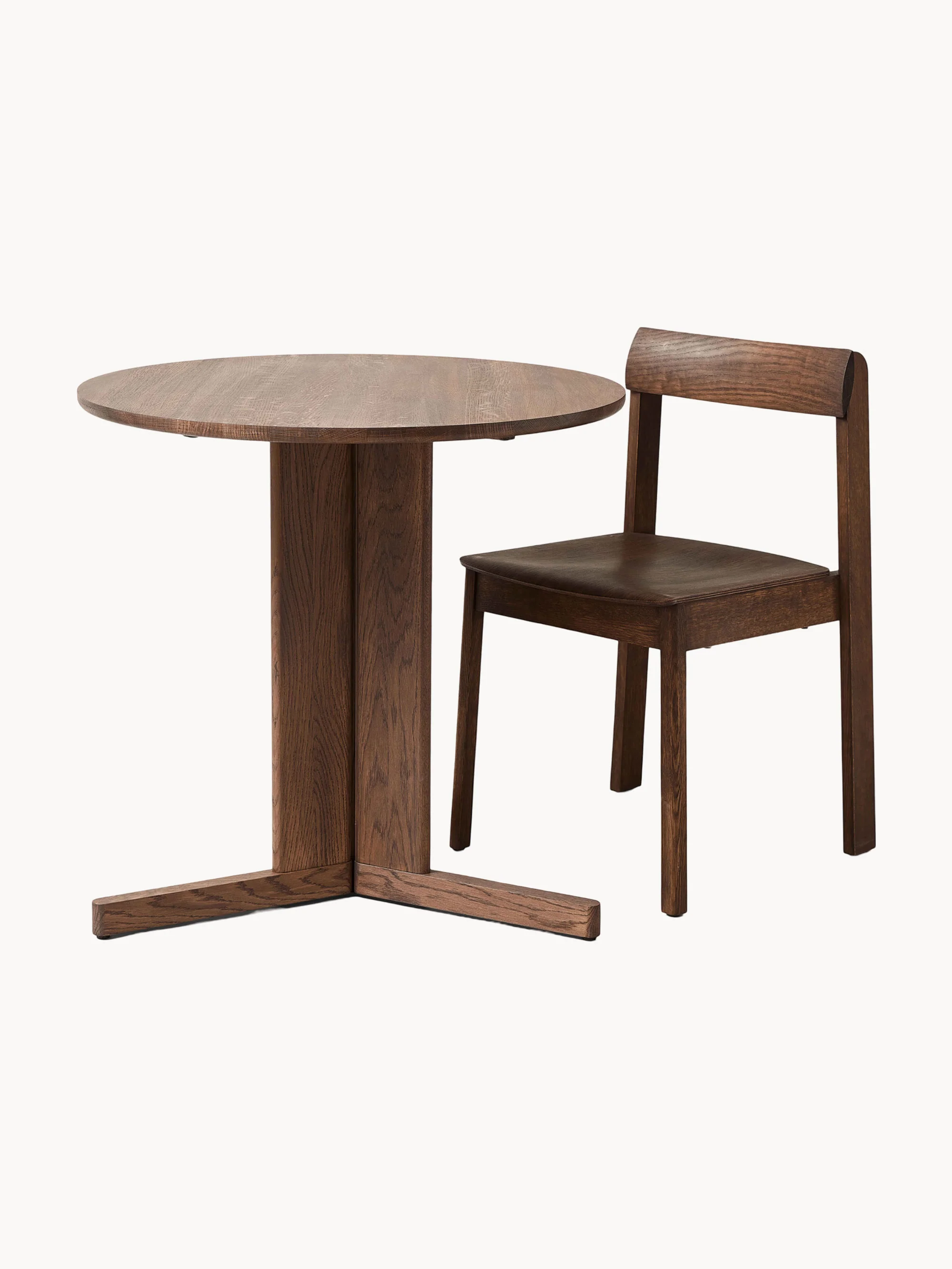 Runder Klapp-Esstisch Trefoil, Ø 75 cm