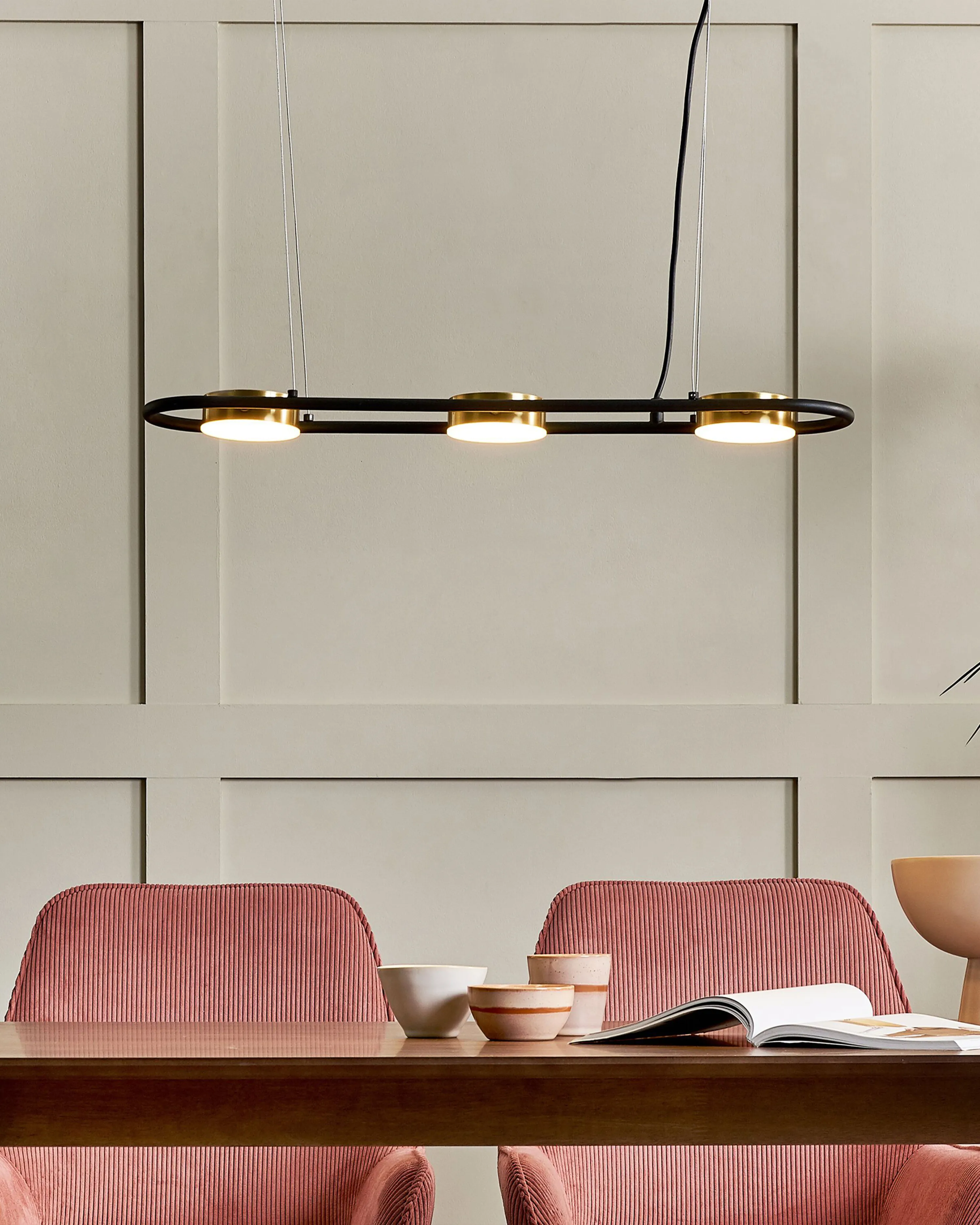 LED Pendant Lamp MALI Metal Black