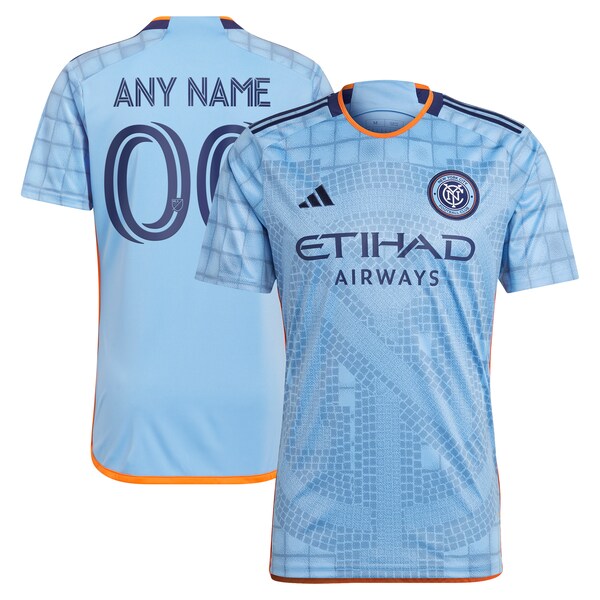 New York City FC adidas 2024 The Interboro Kit Replica Custom Jersey - Light Blue