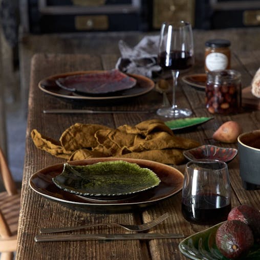 Costa Nova Riviera Forets Alchemille Leaf Plate 176 x 170mm