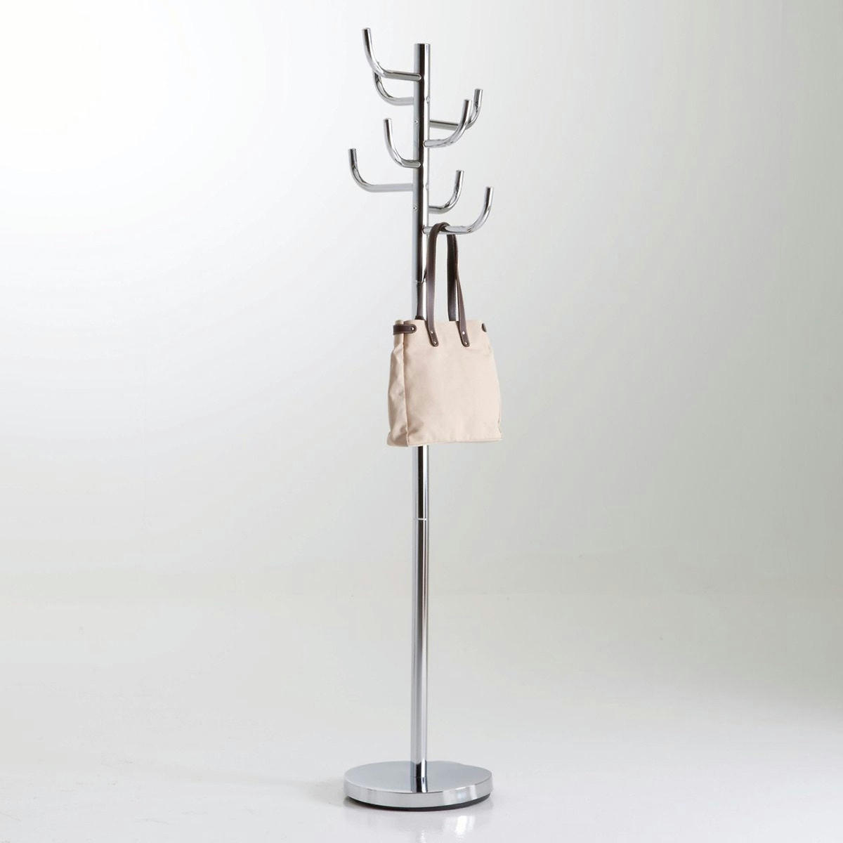 Portemanteau, métal acier chromé, forme cactus