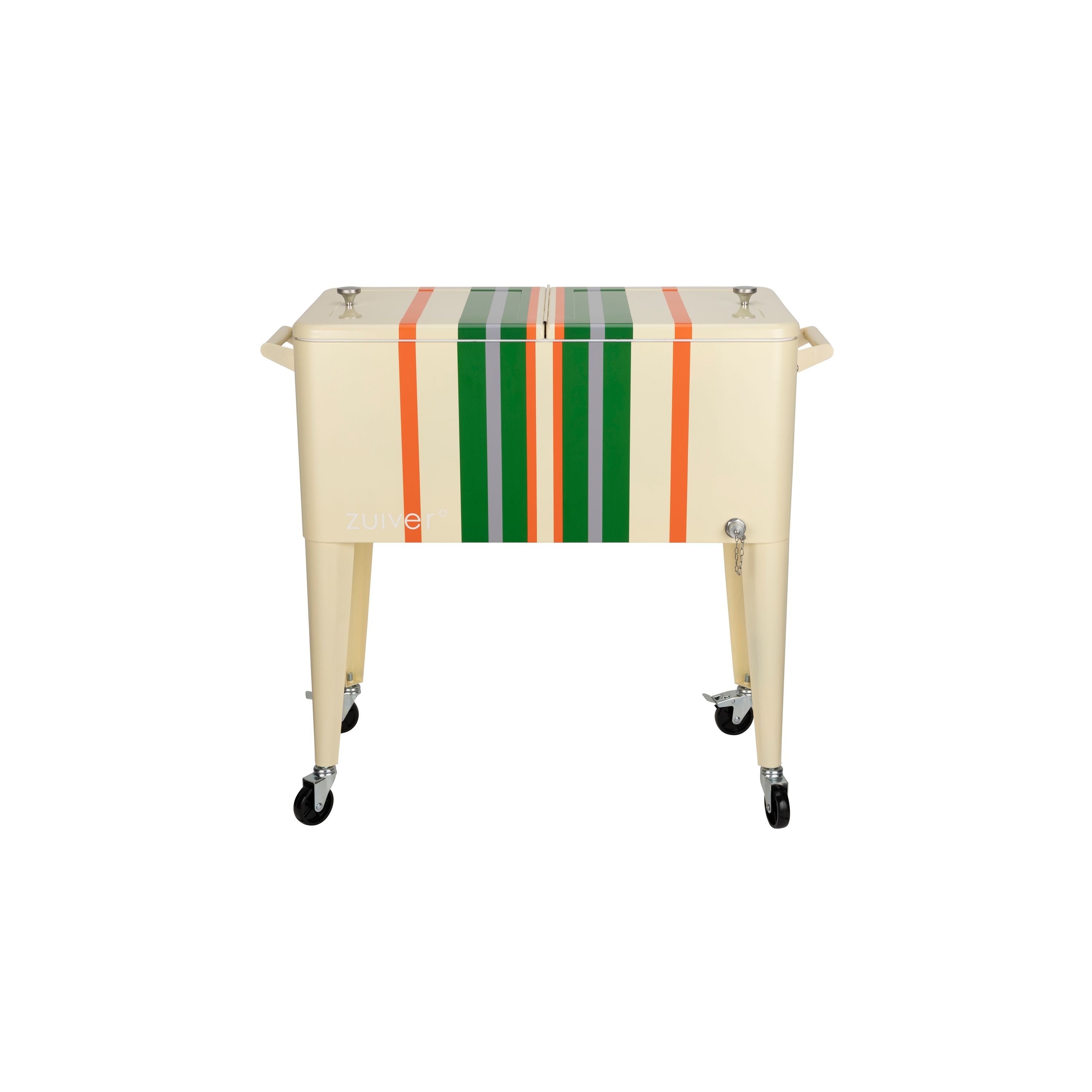 Zuiver Cooler Be Cool Koelbox/ Koelwagen Tuin Stripes Lemon - Meerkleurig