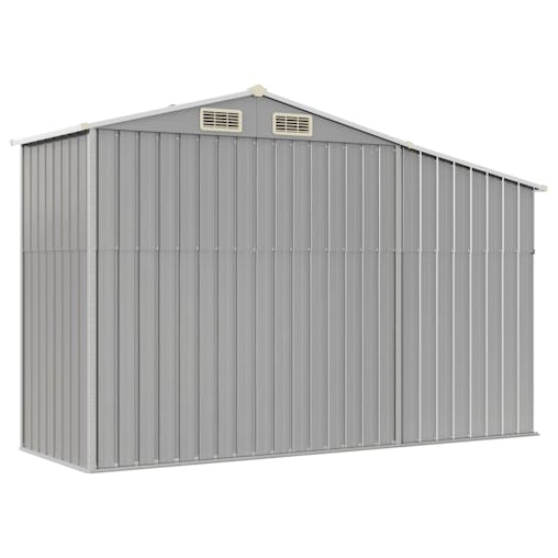 NNEVL Garden Shed Grey 277x93x179 cm Galvanised Steel