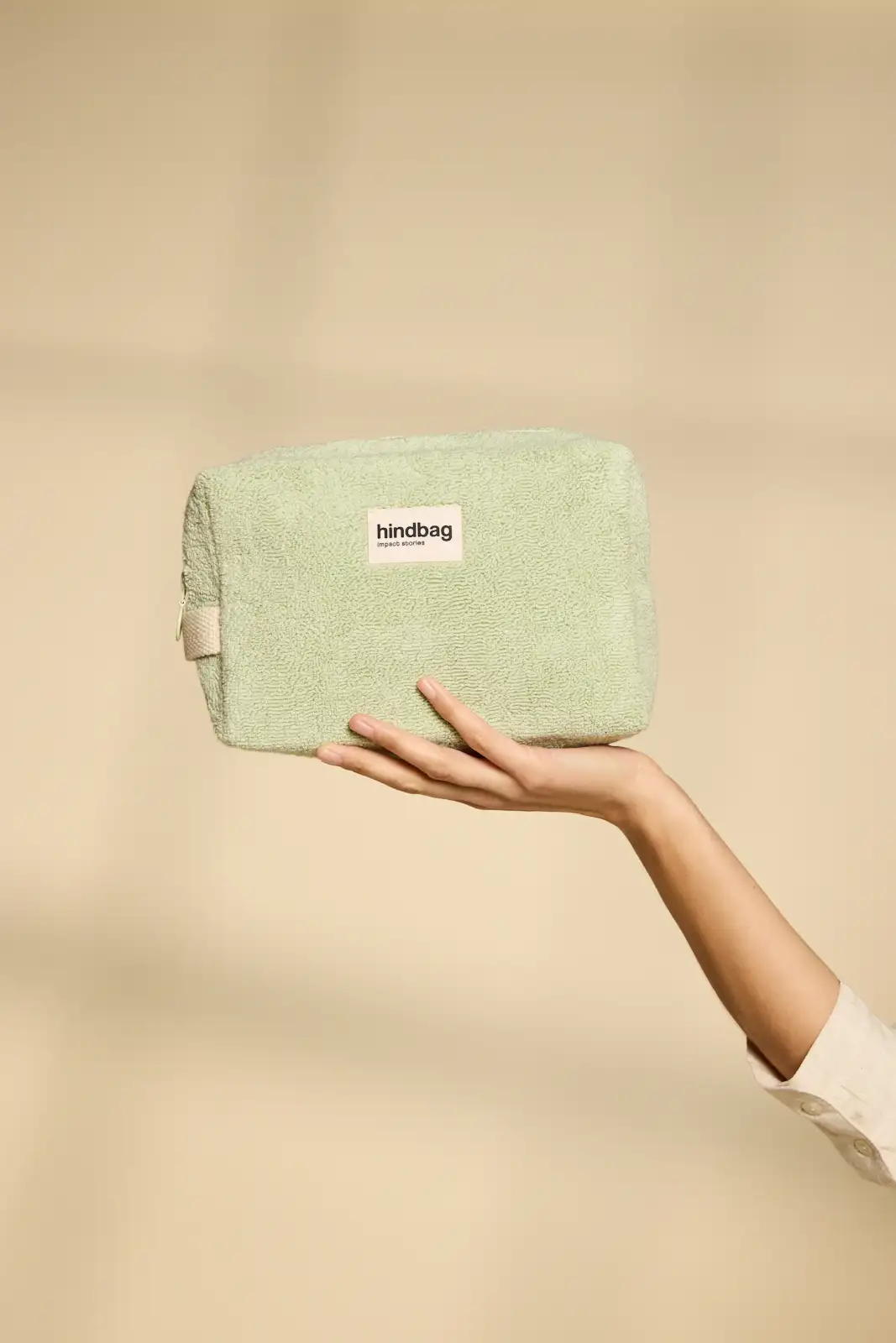 Trousse toilette Léon Éponge vert amande
