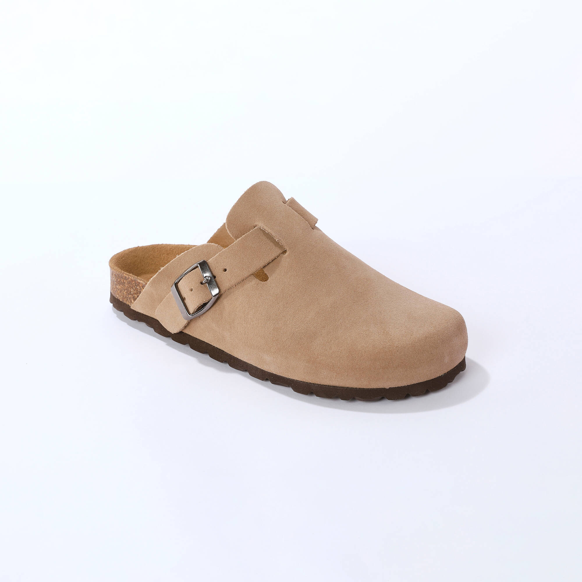Sabots cro&ucirc;te de cuir avec boucle réglable