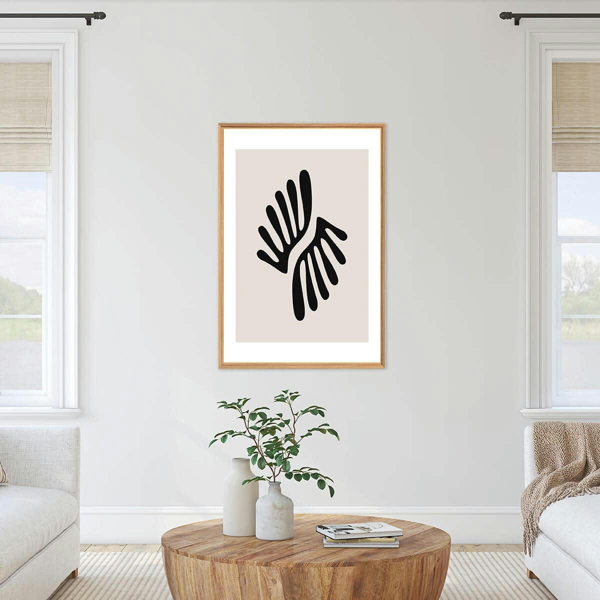 CONTEMPORAIN URBAIN - Tableau mural encadré abstrait 65x97 cm