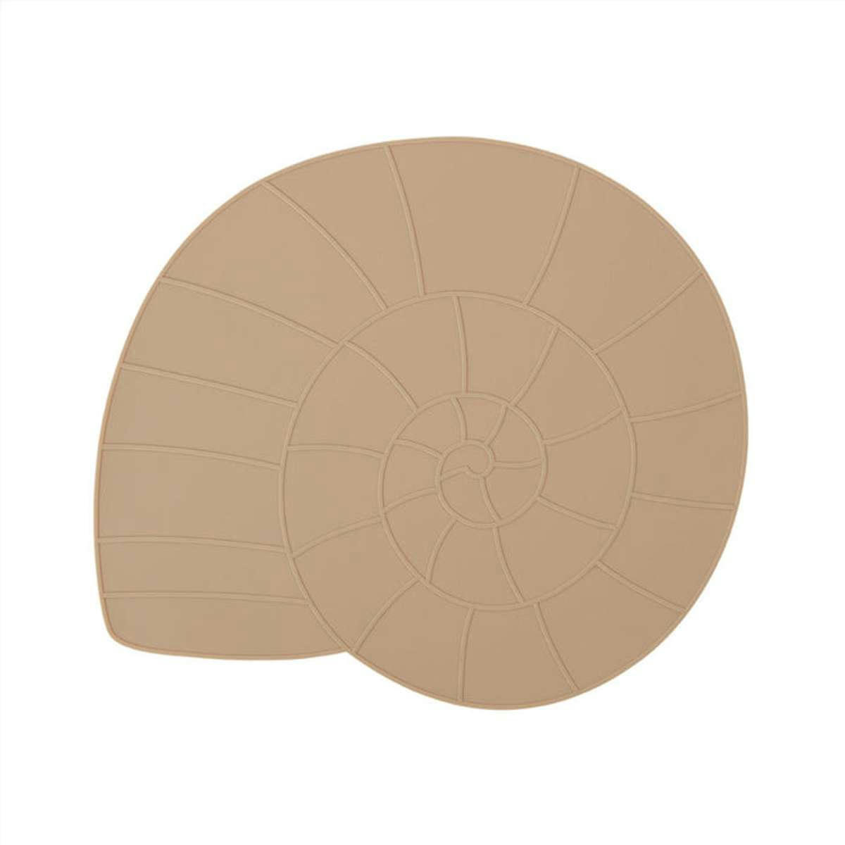 NAUTILUS - Sets de table marron en silicone H0,2x40x34,5cm