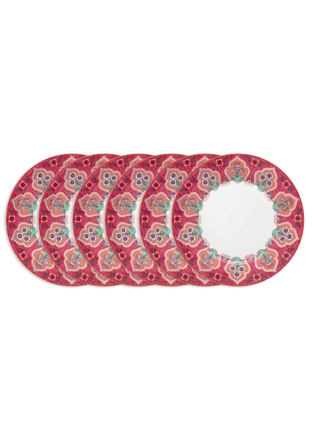 Pip Studio - Flower Festival Borden - Servies set van 6 - 21cm