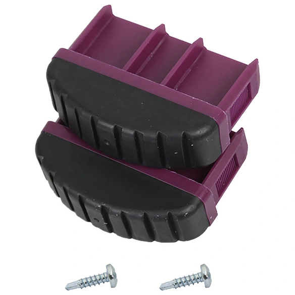 Fußstopfen, BxHxT: 7,15 x 5,5 x 2 cm, Kunststoff, schwarz/violett