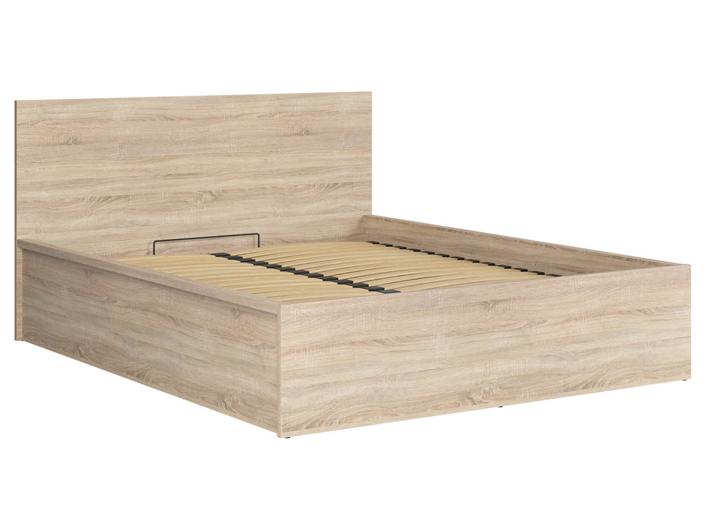 Łóżko Tetrix 160x200 ze stelażem i pojemnikiem dąb sonoma