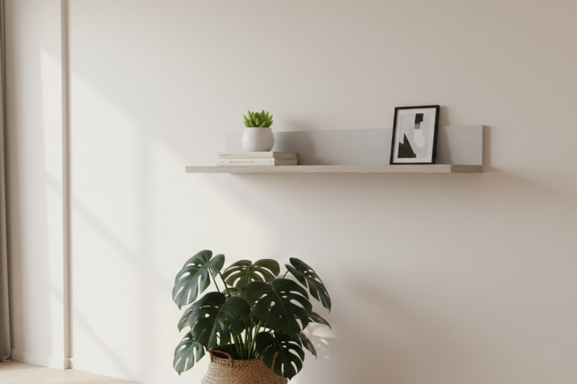 Półka ścienna Montana 140 cm kaszmir / dąb cremona loft