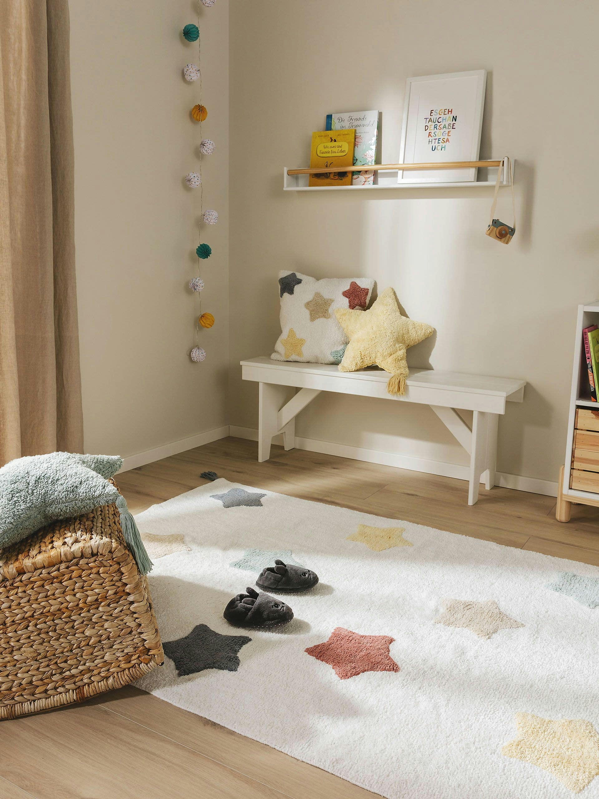 STARS - Tapis lavables pour enfants multicouleur 120x170