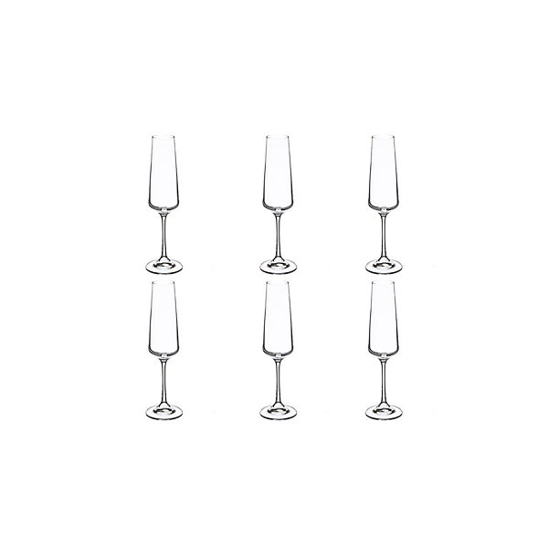 Lot de 6 Flûtes à Champagne 