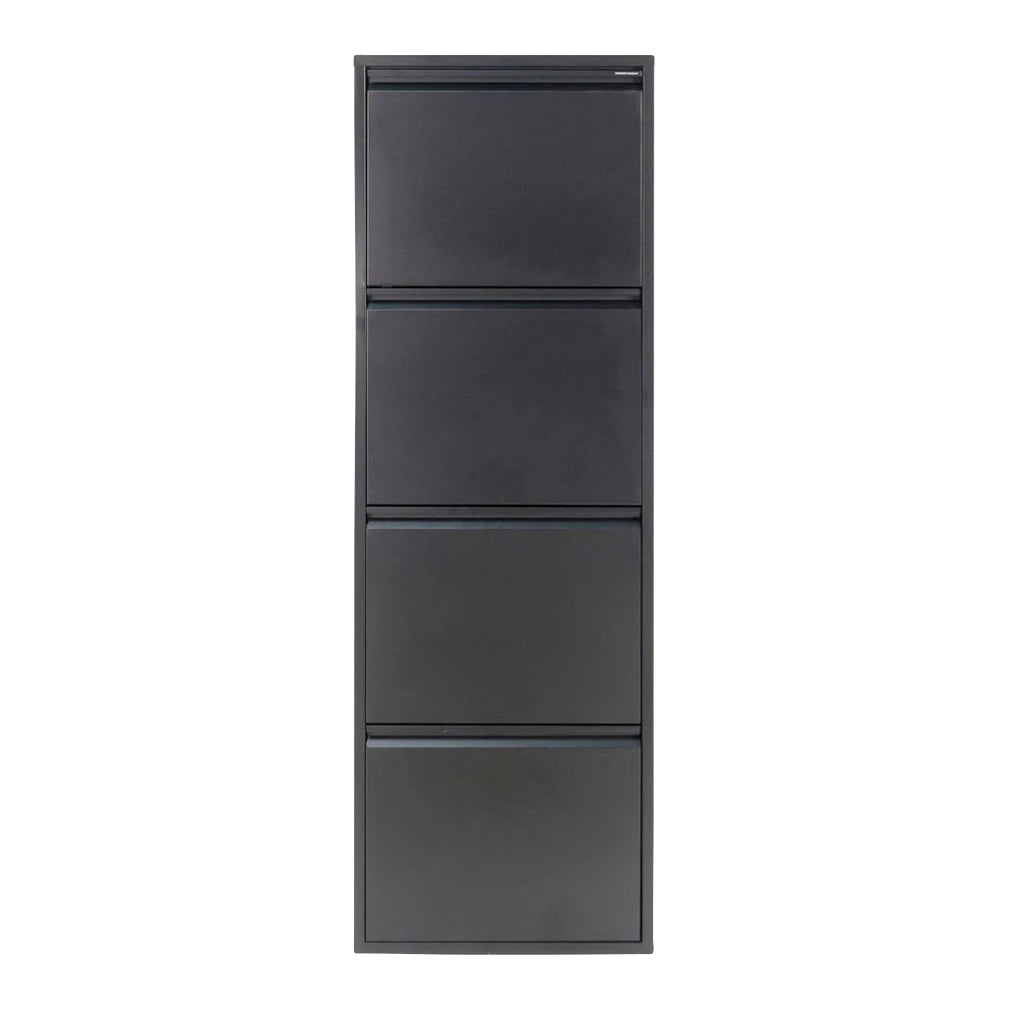 Spinder Design Billy 4 Schoenenkast - Zwart