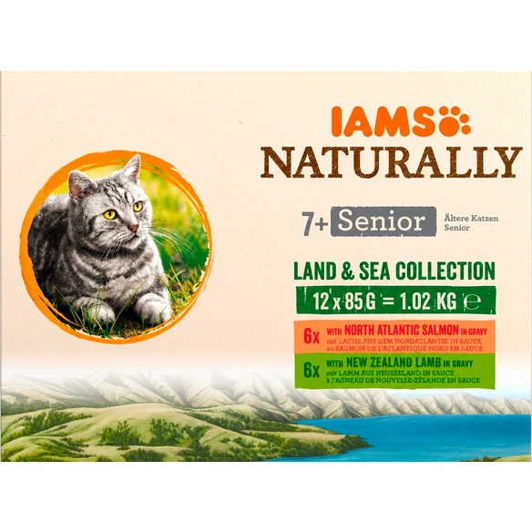 Katzen-Nassfutter »Naturally«, 12 Stück, je 85 g