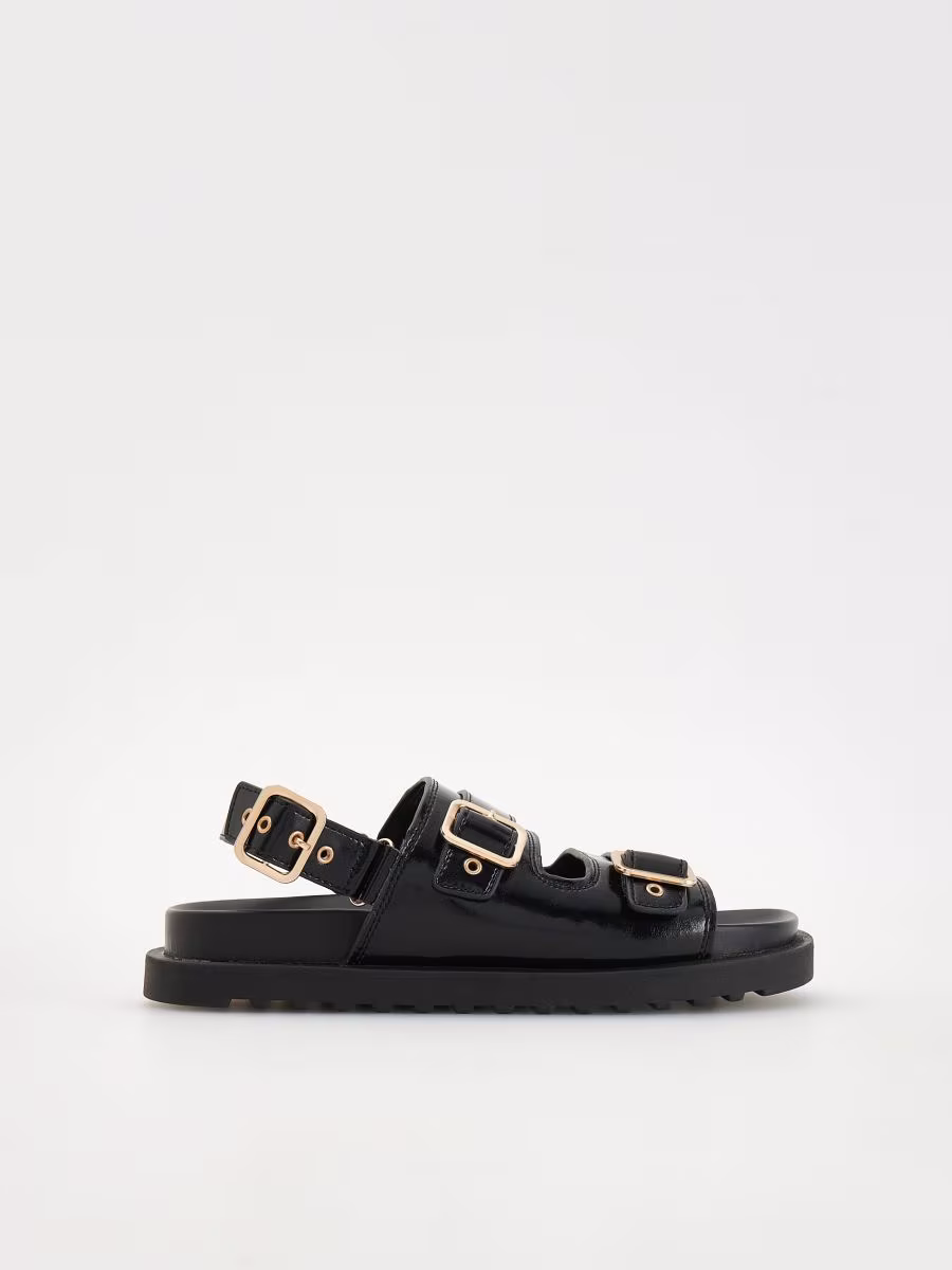 Leather Sandals With Buckles
