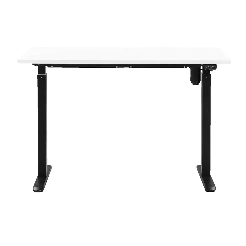 Bureau Homeworx zit/sta elektrisch verstelbaar - wit/zwart - 75/118x120x70 cm