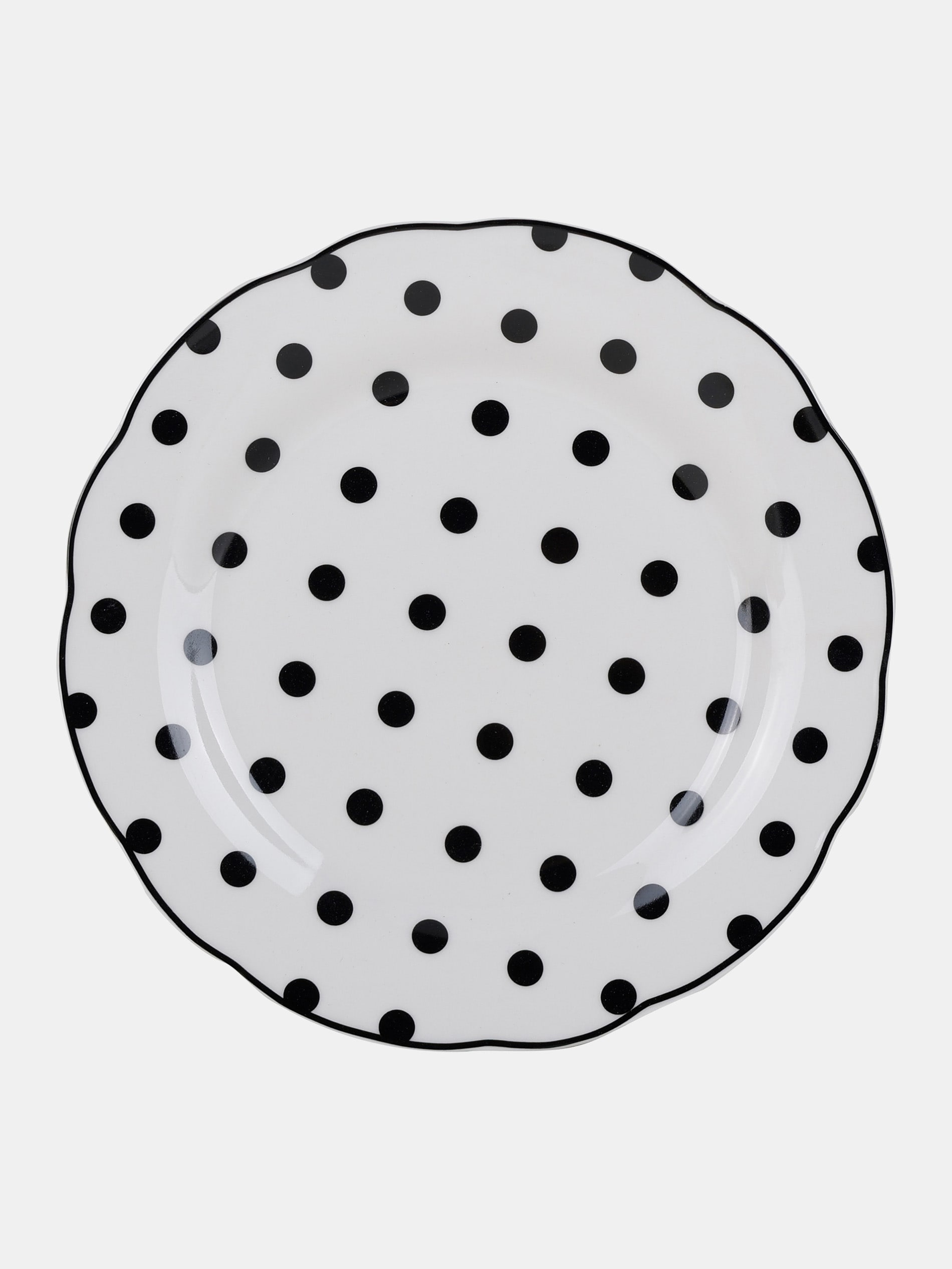 Talerz ceramiczny w kropki