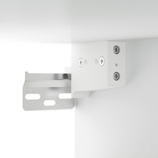NNEVL Wall-mounted Bedside Cabinets 2 pcs White 50x36x40 cm