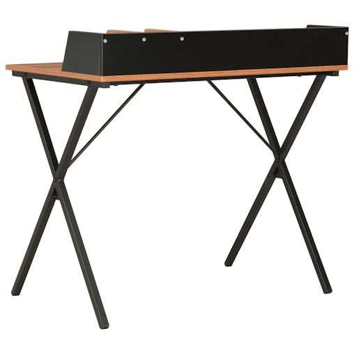 NNEVL Desk Black and Brown 80x50x84 cm