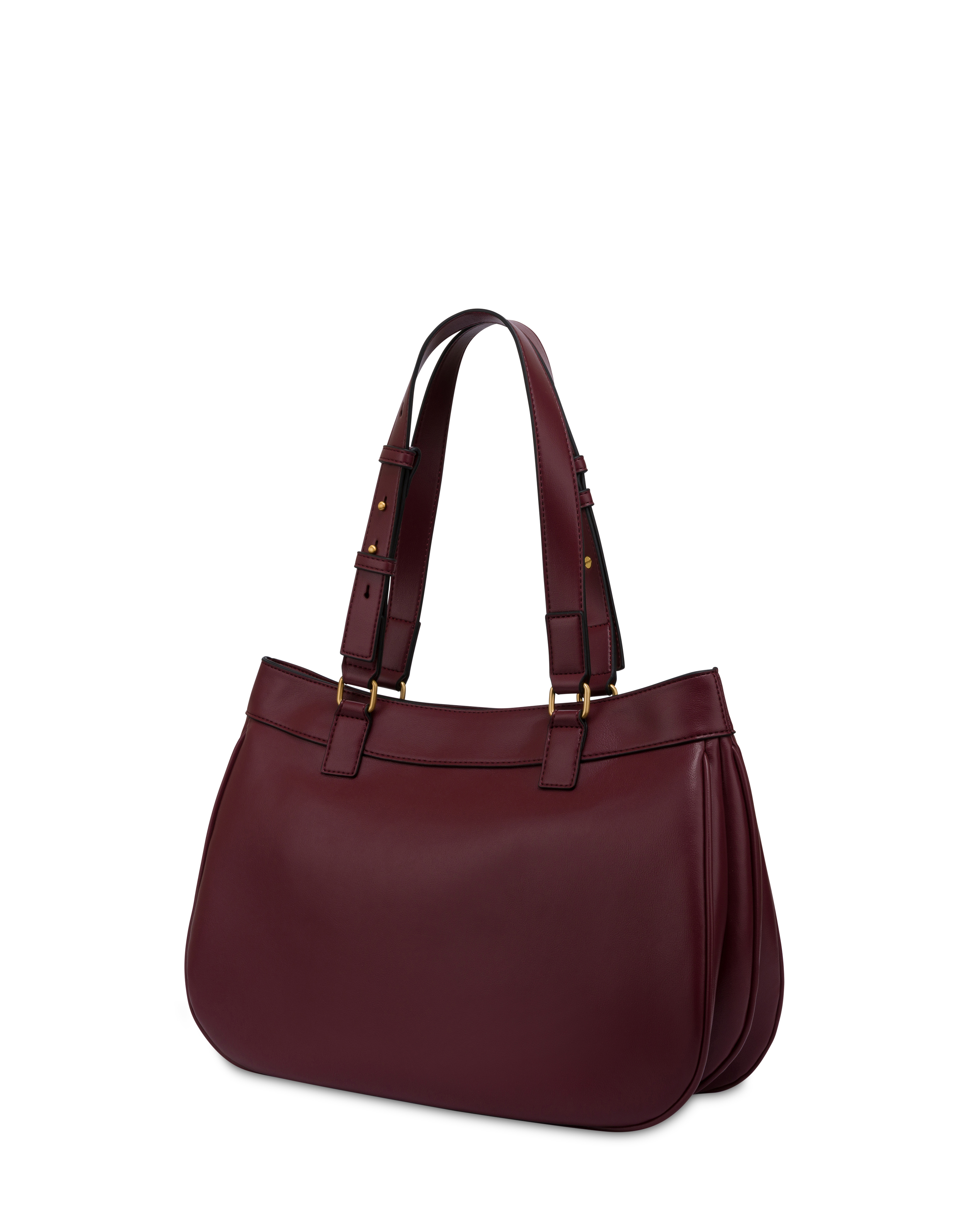 Borsa A Spalla Charmy In Pu E Heritage Pvc Burgundy/nero