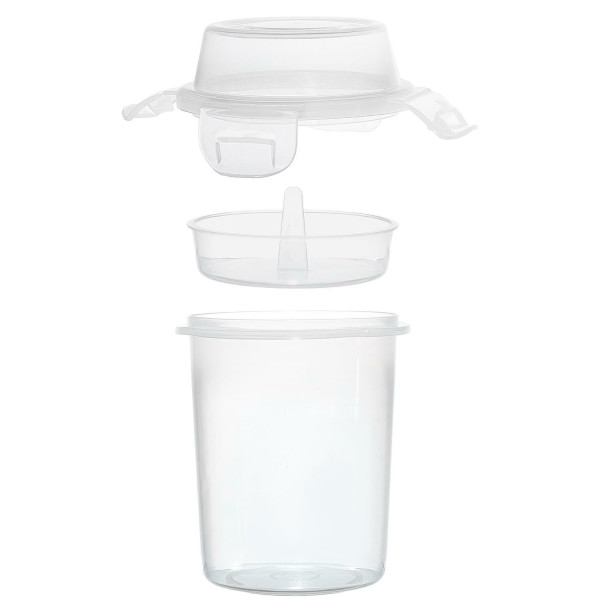 Pojemnik na lunch kubek 350 ml z 2 przegródkami i sztućcami