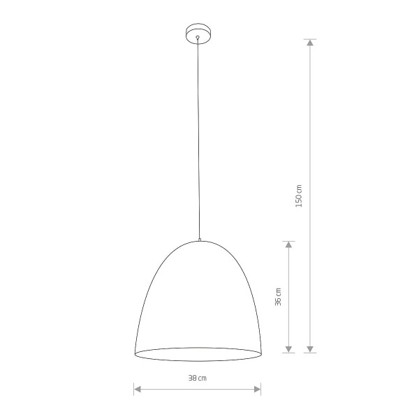 Lampa wisząca EGG biało-złota 1xE27x40W IP20 Nowodvorski Lighting