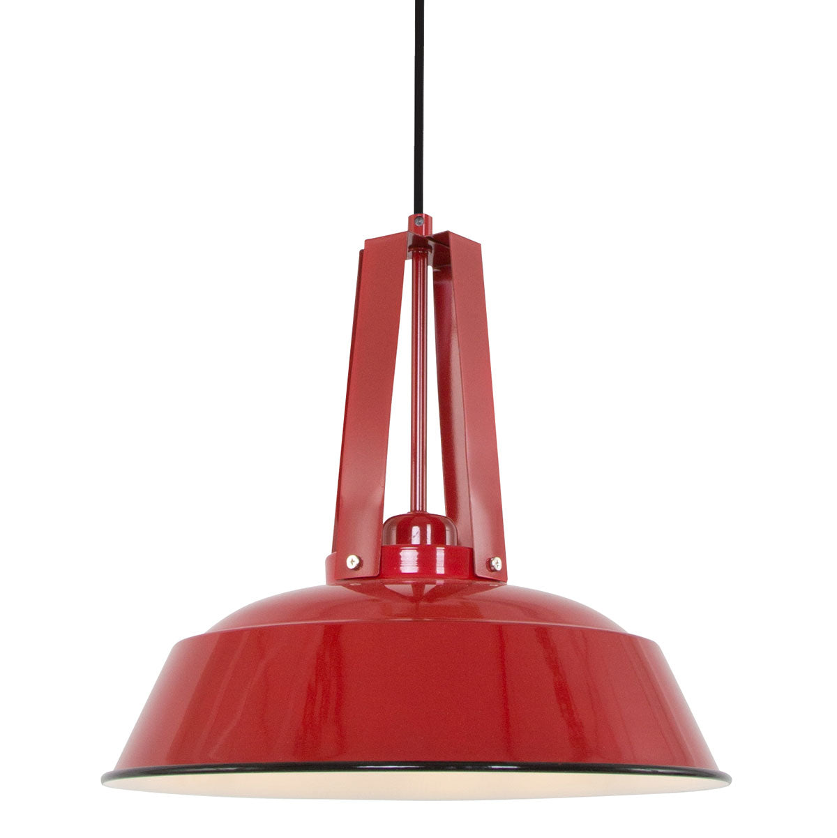 Mexlite - hanglamp - Eden - rood - metaal - Ø 42cm - E27 - 7704RO
