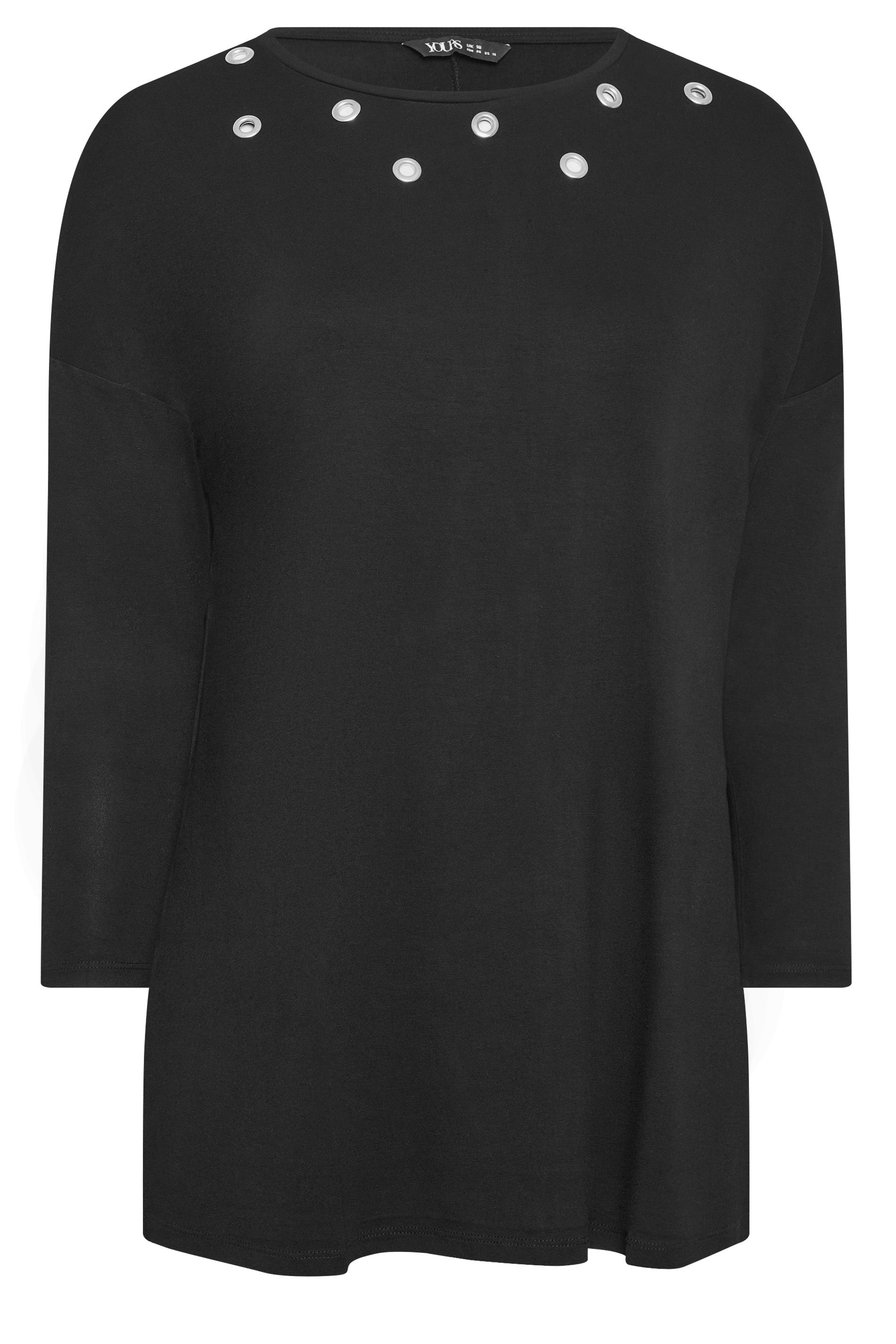 Yours Eyelet Detail Oversized T-Shirt