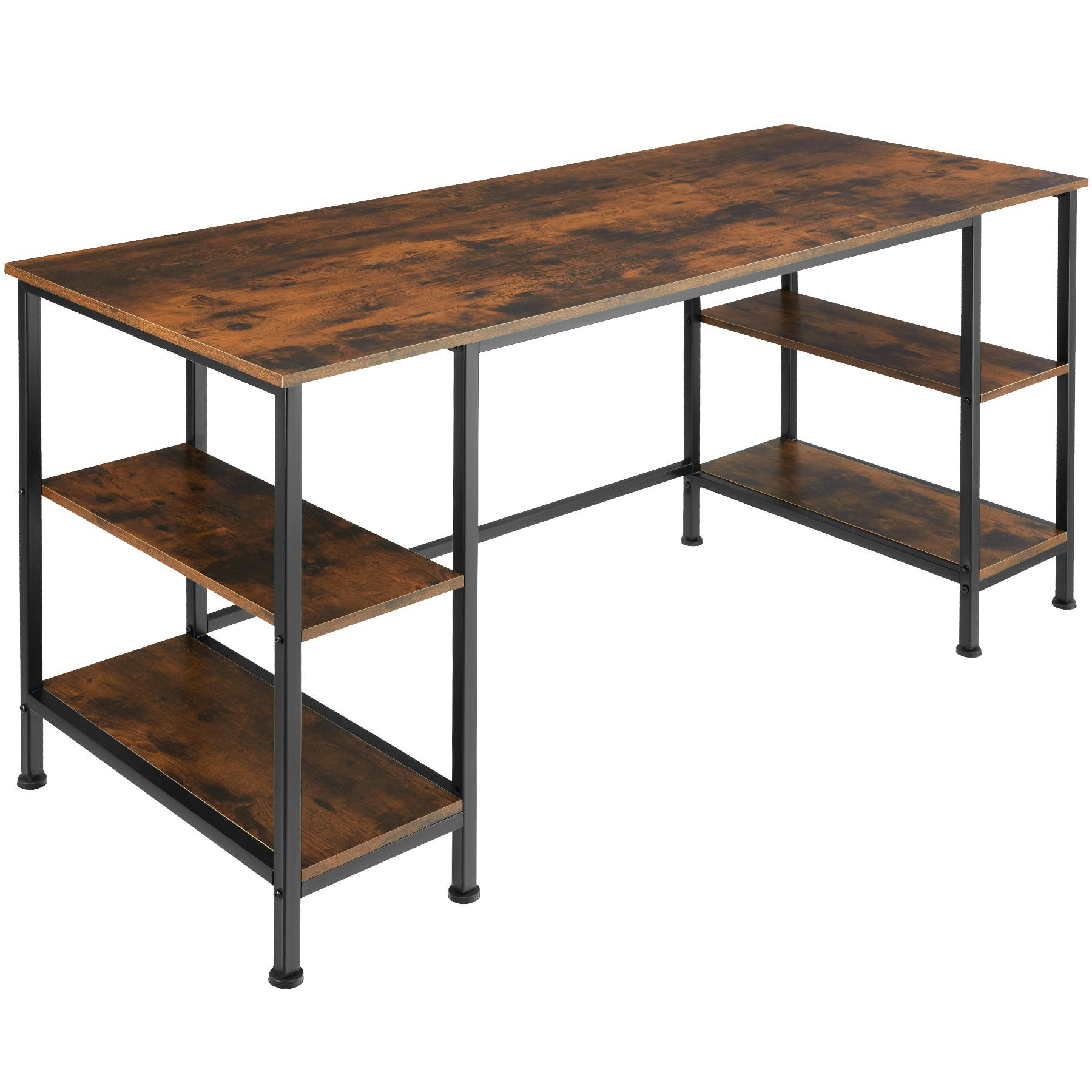- Bureau Style industriel Bois foncé industriel, rustique