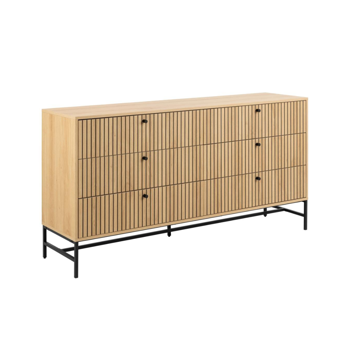 Rebellenclub Dressoir Risley - 158 x 80 cm - Licht Eiken