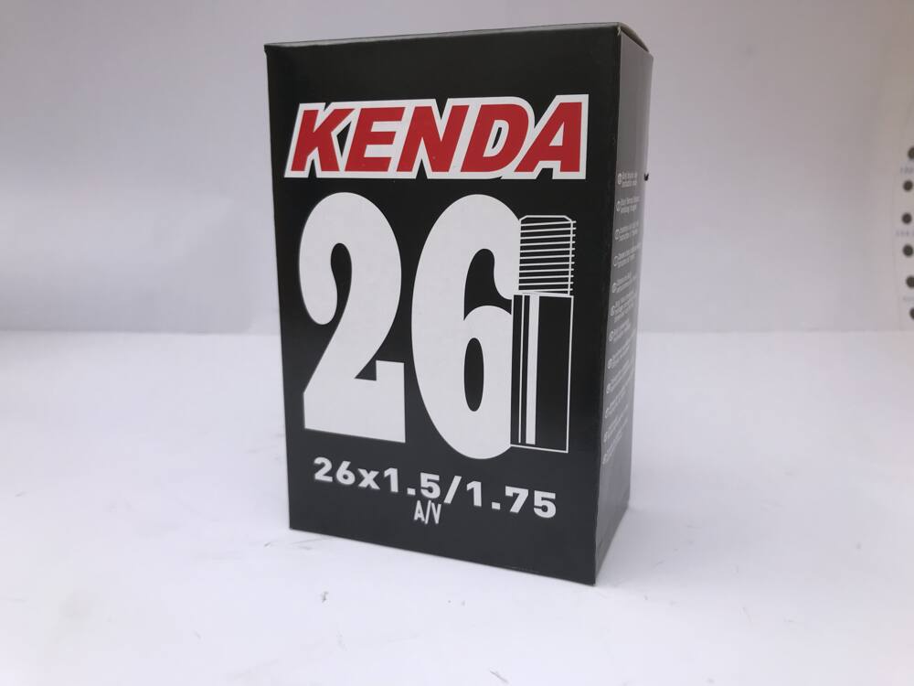 Kenda A/V 35mm Schrader Valve Standard Bike Tire Tube, 26X1.5/1.75-in