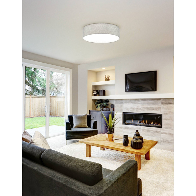Plafonnier Pasteri gris Ø 57 cm E27 3 x 25 W EGLO