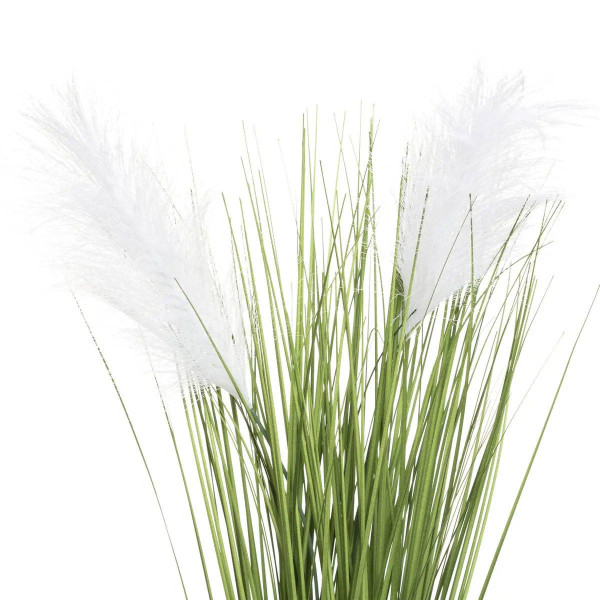 Sztuczna trawa ozdobna w cementowej doniczce, wys. 70 cm