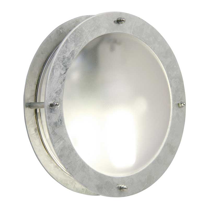 Nordlux Malte Wandlamp Buiten | Ø24cm | E27 | IP54 | Verzinkt | Seaside