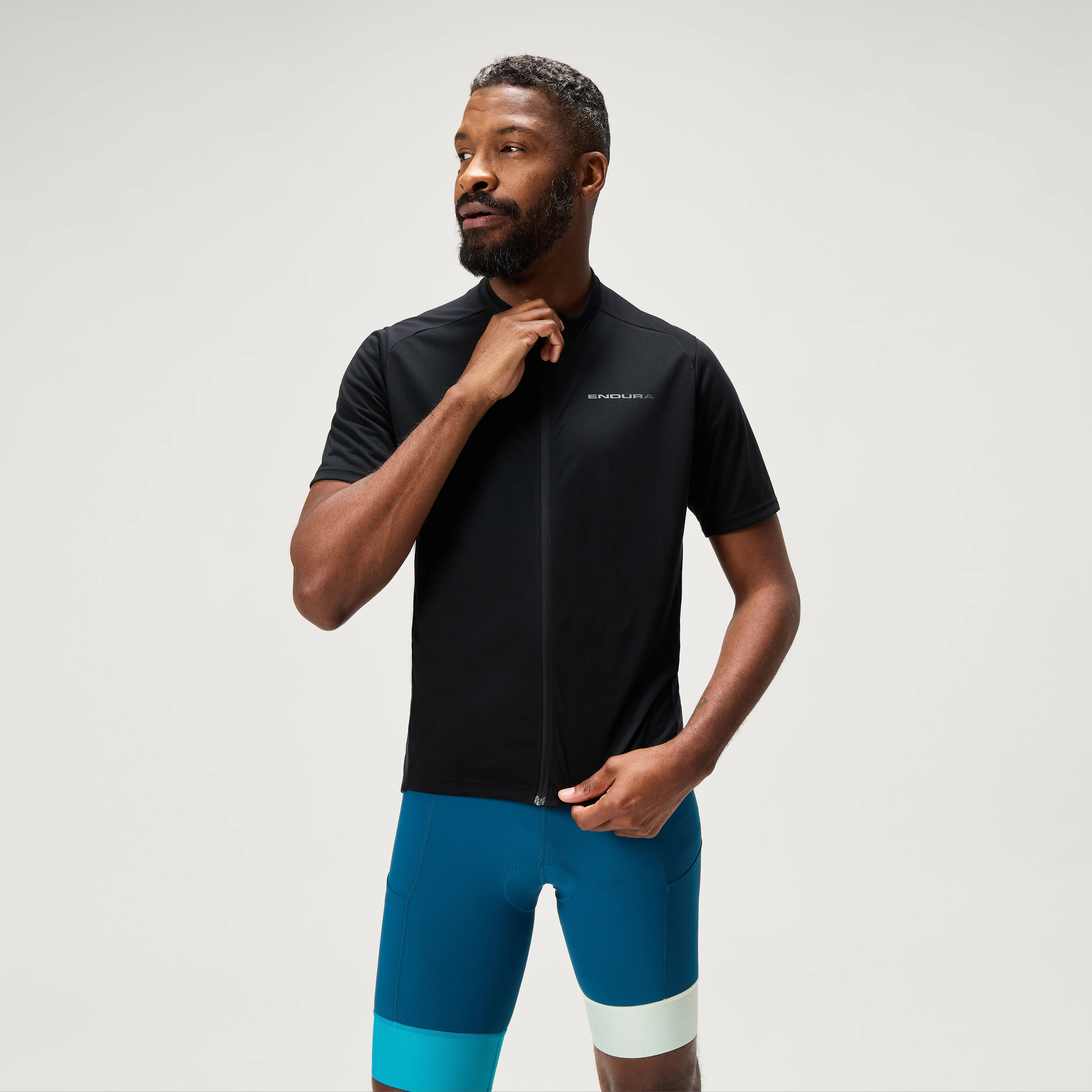 Men's Loop S/S Zipped Jersey - Black