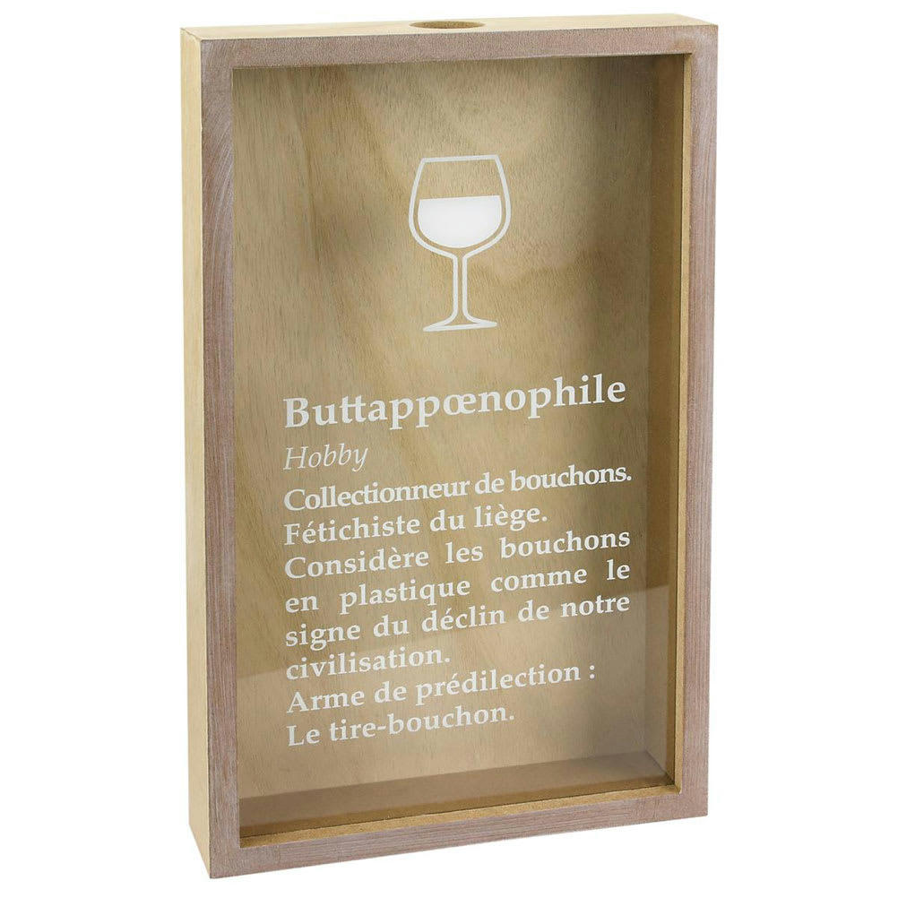 BOUCHONS - Collecteur de bouchons de liège 21x35cm