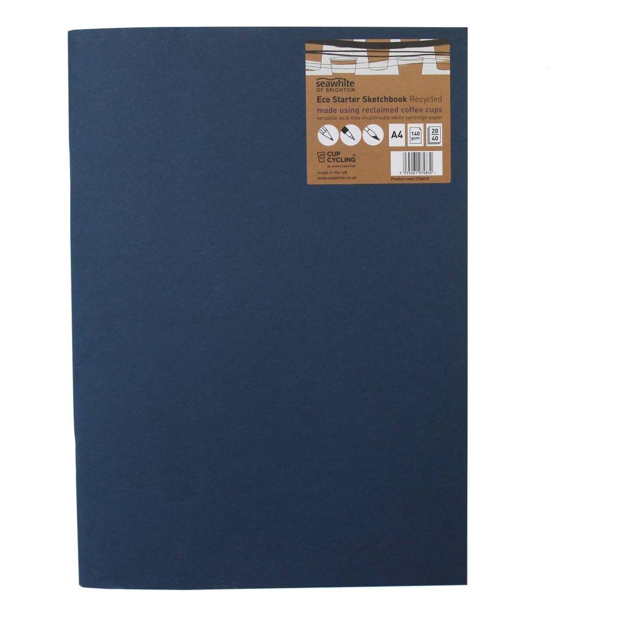 Seawhite A4 Portrait CupCycling Eco Starter Sketchbook