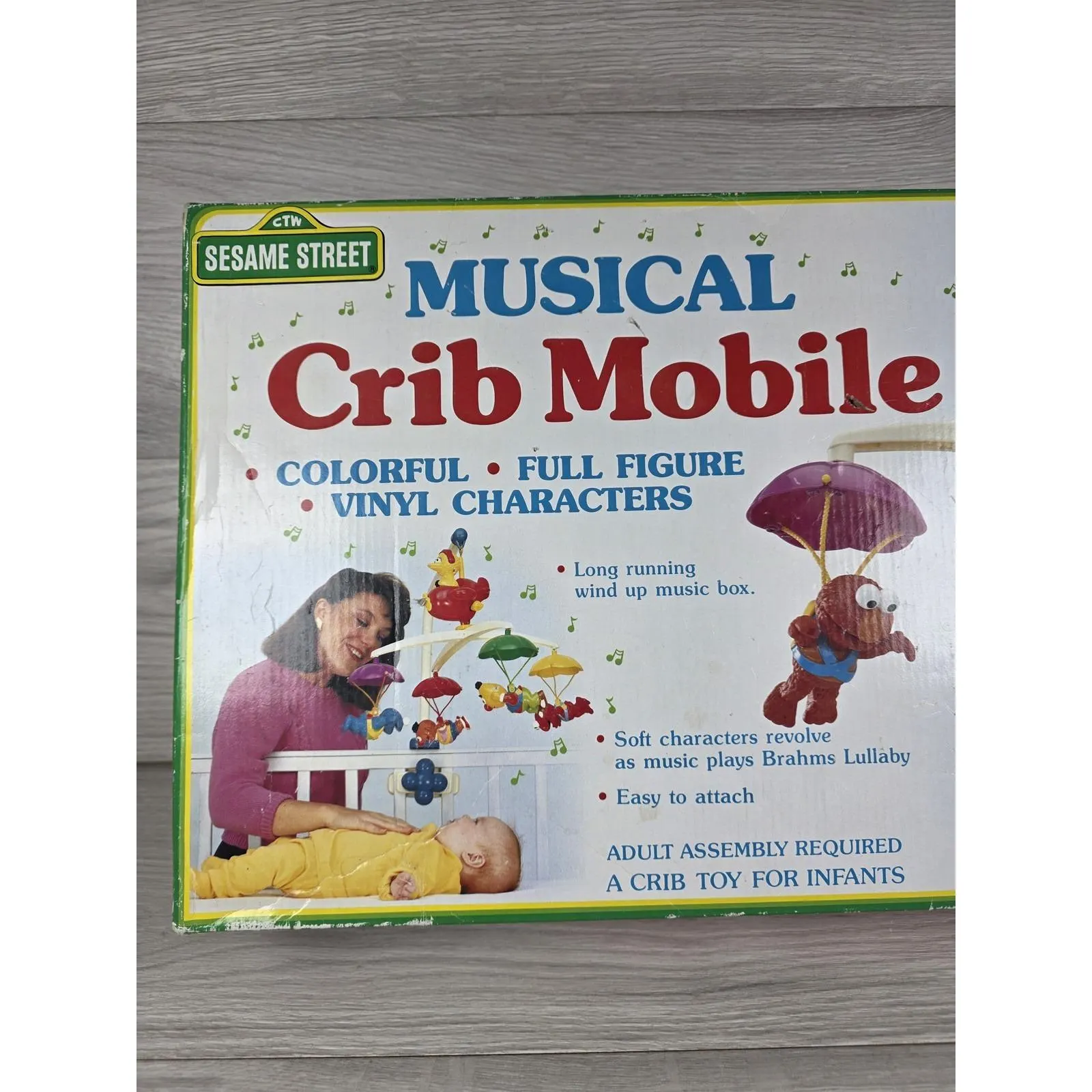 Sesame Street Crib Mobile by ILCO w Colorful Figures Elmo Cookie Monster SU40