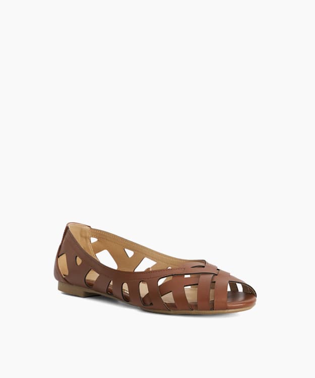 Howell Tan - Open Weave Ballet Flats