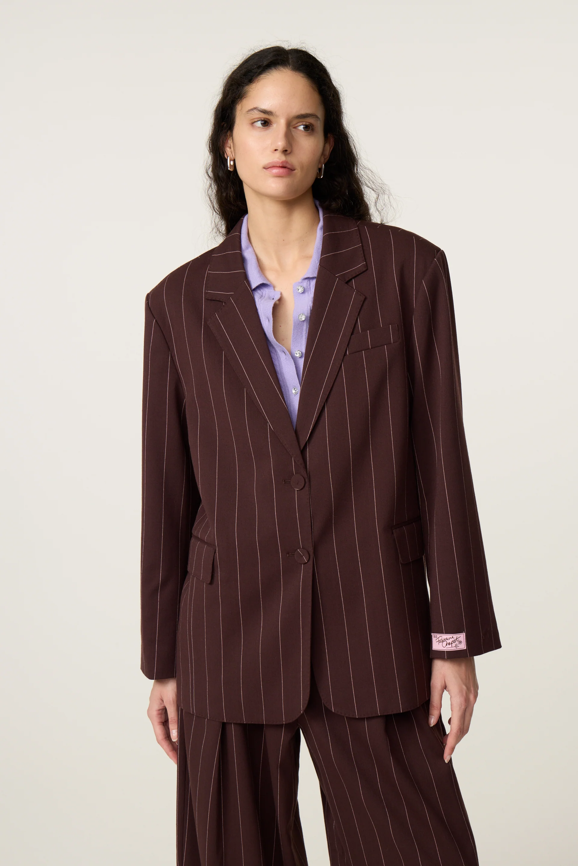 Henry Blazer | Brown/Pink Rose