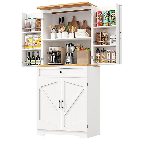 Armoire de cuisine haut de gamme avec 12 compartiments,80x40x180cm,en MDF et aggloméré,moderne