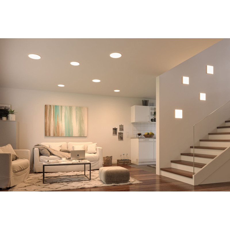 Panneau LED Veluna VariFit blanc chaud 18,5 x 18,5 cm 1400 lm 17 W PAULMANN