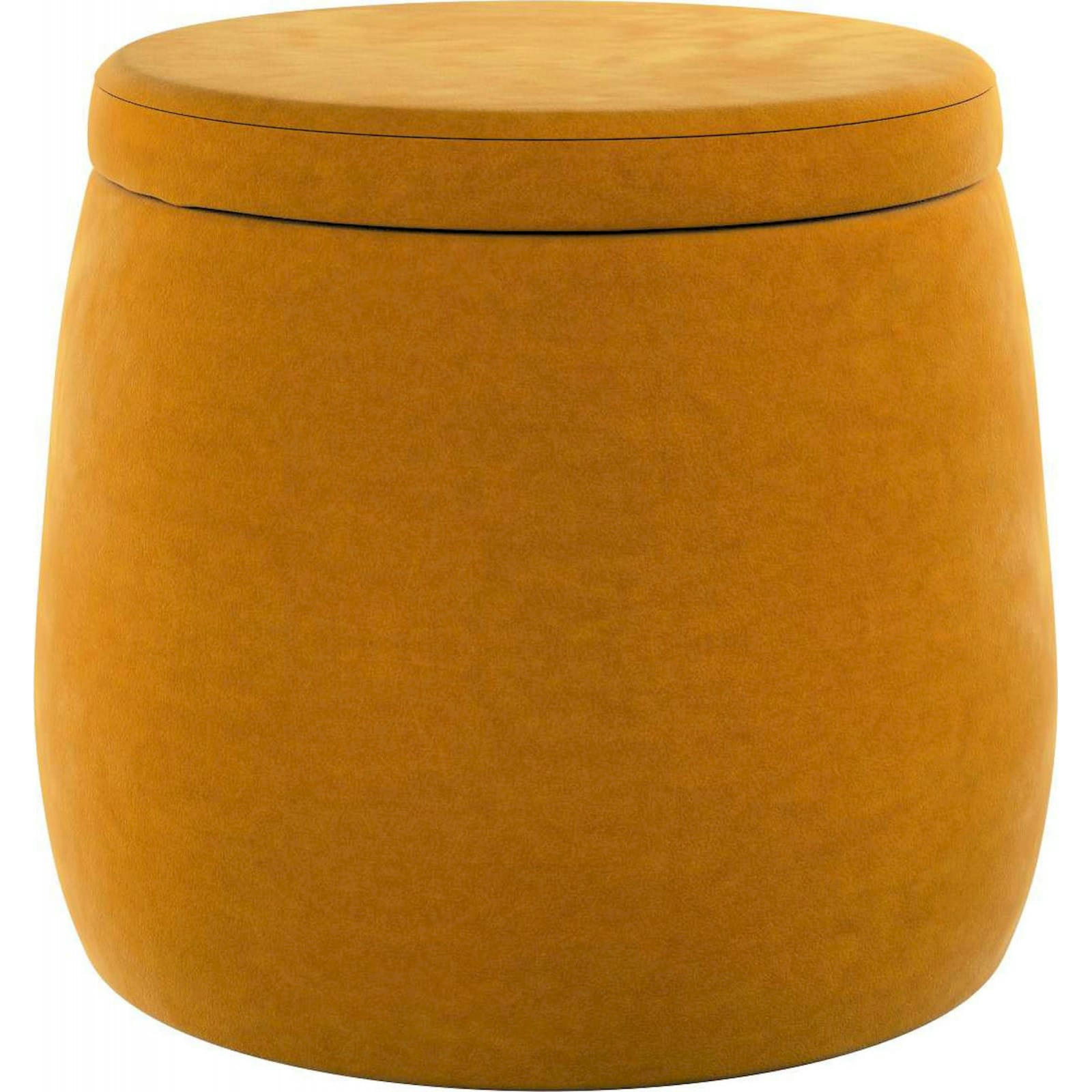 POSH VELVET - Pouf Polyester Jaune