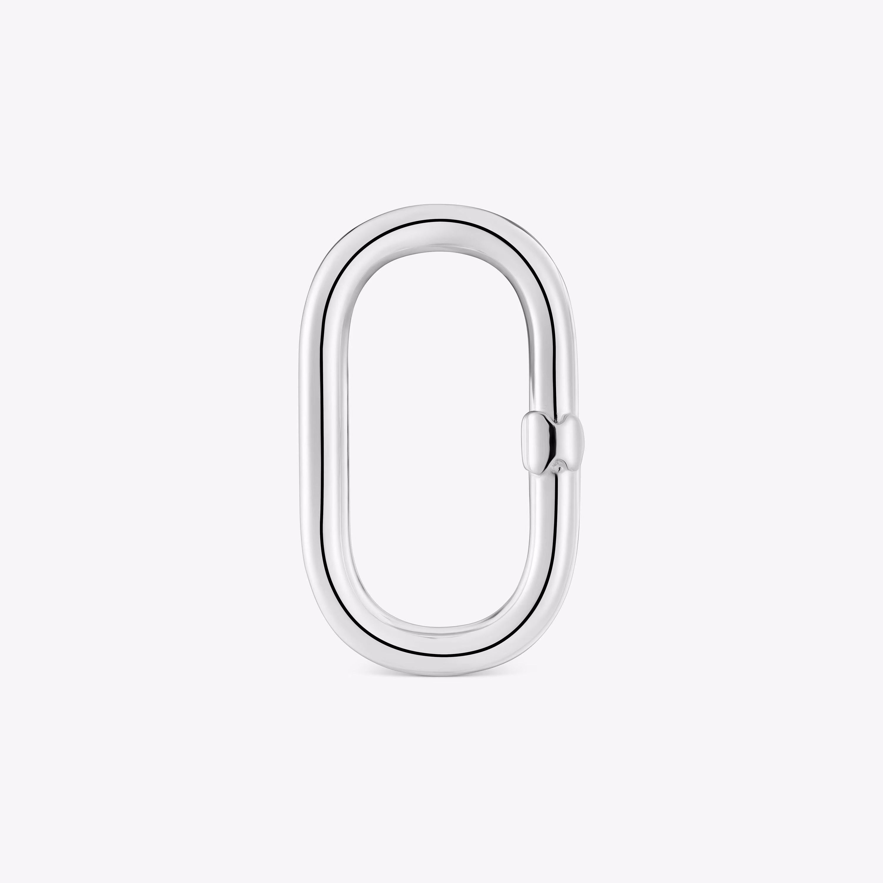 Anilla grande de plata Hold Oval